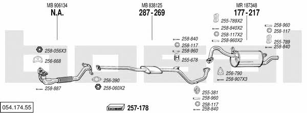  054.174.55 Abgasanlage 05417455: Kaufen Sie zu einem guten Preis in Polen bei 2407.PL!