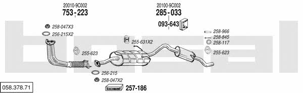  058.378.71 Exhaust system 05837871: Buy near me in Poland at 2407.PL - Good price!
