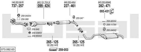  073.082.63 Exhaust system 07308263: Buy near me in Poland at 2407.PL - Good price!