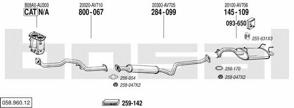  058.960.12 Exhaust system 05896012: Buy near me in Poland at 2407.PL - Good price!