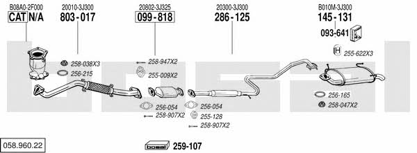  058.960.22 Exhaust system 05896022: Buy near me in Poland at 2407.PL - Good price!