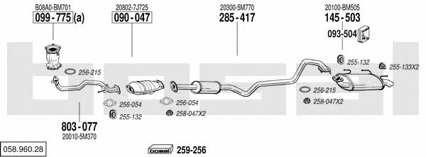  058.960.28 Exhaust system 05896028: Buy near me in Poland at 2407.PL - Good price!