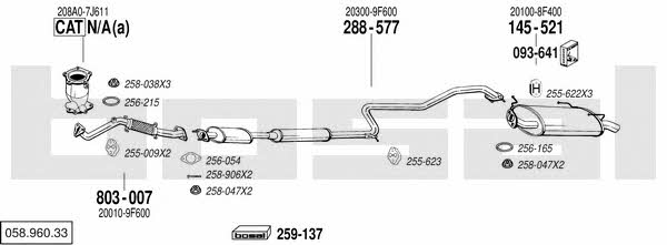  058.960.33 Exhaust system 05896033: Buy near me in Poland at 2407.PL - Good price!