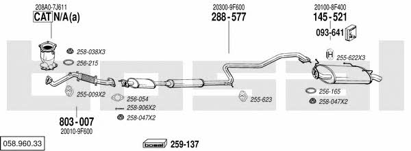  058.960.33 Abgasanlage 05896033: Kaufen Sie zu einem guten Preis in Polen bei 2407.PL!