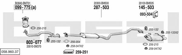  058.960.37 Exhaust system 05896037: Buy near me in Poland at 2407.PL - Good price!