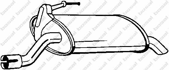 Bosal 163-027 Глушитель, задняя часть 163027: Отличная цена - Купить в Польше на 2407.PL!