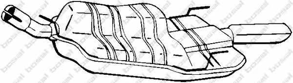 Bosal 185-271 Глушник, задня частина 185271: Приваблива ціна - Купити у Польщі на 2407.PL!