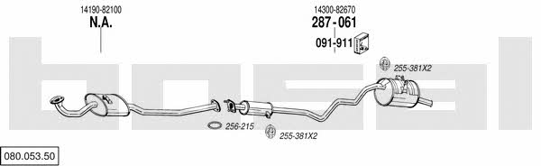  080.053.50 Система выпуска отработаных газов 08005350: Отличная цена - Купить в Польше на 2407.PL!