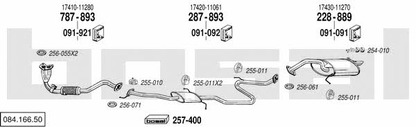  084.166.50 Exhaust system 08416650: Buy near me in Poland at 2407.PL - Good price!