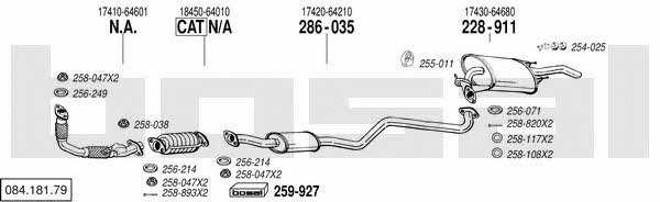  084.181.79 Abgasanlage 08418179: Kaufen Sie zu einem guten Preis in Polen bei 2407.PL!