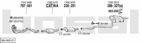  084.900.01 Układ wydechowy 08490001: Dobra cena w Polsce na 2407.PL - Kup Teraz!