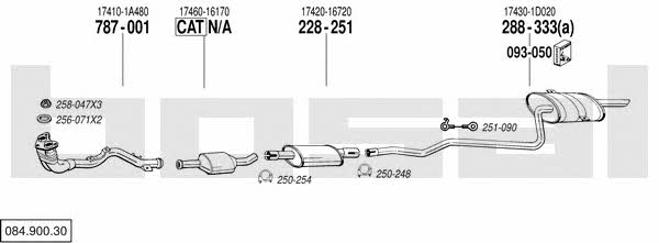  084.900.30 Układ wydechowy 08490030: Dobra cena w Polsce na 2407.PL - Kup Teraz!