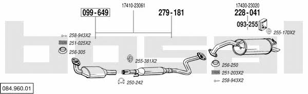  084.960.01 Exhaust system 08496001: Buy near me in Poland at 2407.PL - Good price!