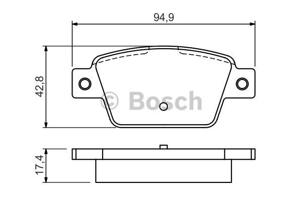 Bosch Klocki hamulcowe, zestaw – cena 106 PLN