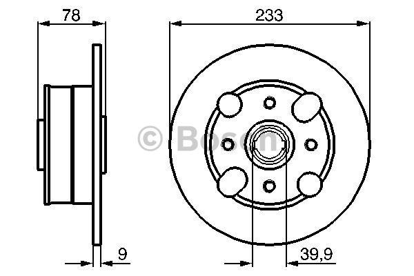 Bosch 0 986 478 403 Brake disc 0986478403: Buy near me at 2407.PL in Poland at an Affordable price!
