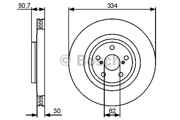 Bosch 0 986 479 426 Тормозной диск передний вентилируемый 0986479426: Отличная цена - Купить в Польше на 2407.PL!