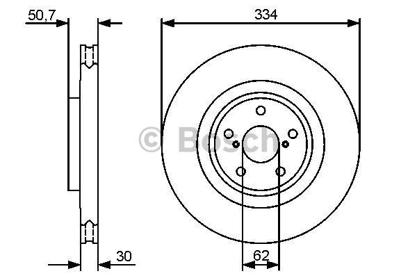 Bosch 0 986 479 433 Тормозной диск передний вентилируемый 0986479433: Купить в Польше - Отличная цена на 2407.PL!