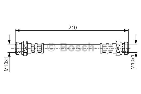 Przewód hamulcowy elastyczny Bosch 1 987 476 193