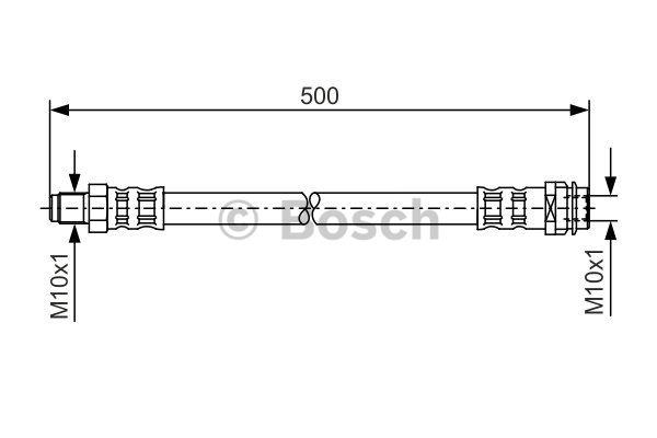 Przewód hamulcowy elastyczny Bosch 1 987 476 453