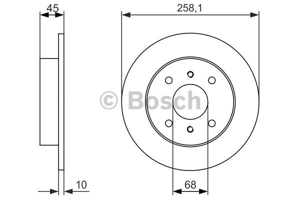 Bosch 0 986 479 880 Tarcza hamulcowa tylna, niewentylowana 0986479880: Dobra cena w Polsce na 2407.PL - Kup Teraz!