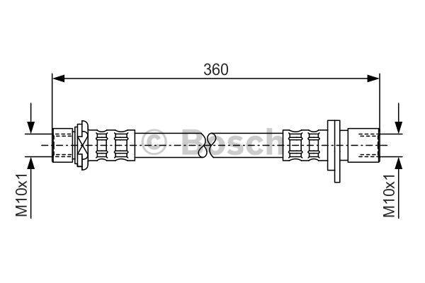 Przewód hamulcowy elastyczny Bosch 1 987 476 726
