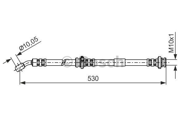 Bosch 1 987 481 287 Гальмівний шланг 1987481287: Приваблива ціна - Купити у Польщі на 2407.PL!