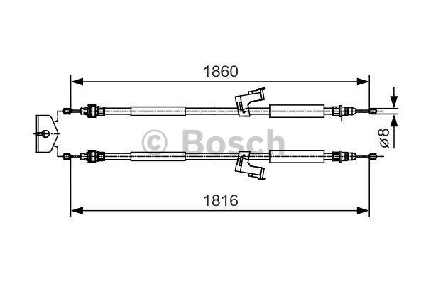 Seilzug, feststellbremse Bosch 1 987 482 019