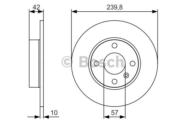 Bremsscheibe hinten, unbelüftet Bosch 0 986 479 S52