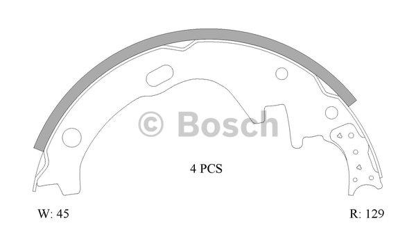 Bosch 0 986 AB0 037 Bremsbackensatz 0986AB0037: Kaufen Sie zu einem guten Preis in Polen bei 2407.PL!