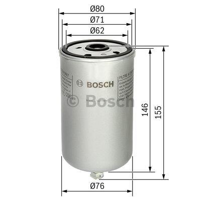 Bosch Filtr paliwa – cena 43 PLN