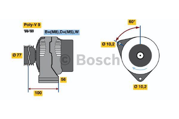 Bosch 0 123 515 500 Генератор 0123515500: Купить в Польше - Отличная цена на 2407.PL!