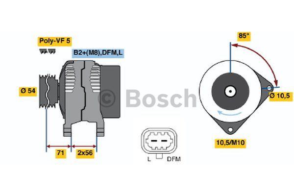 Bosch Alternator – cena 856 PLN