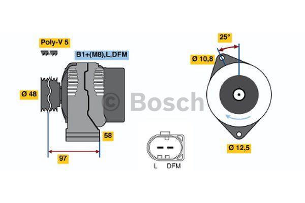 Генератор Bosch 0 986 042 470