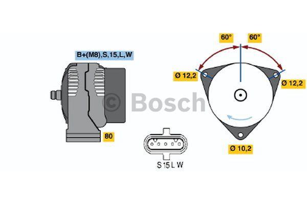 Генератор Bosch 0 986 042 590