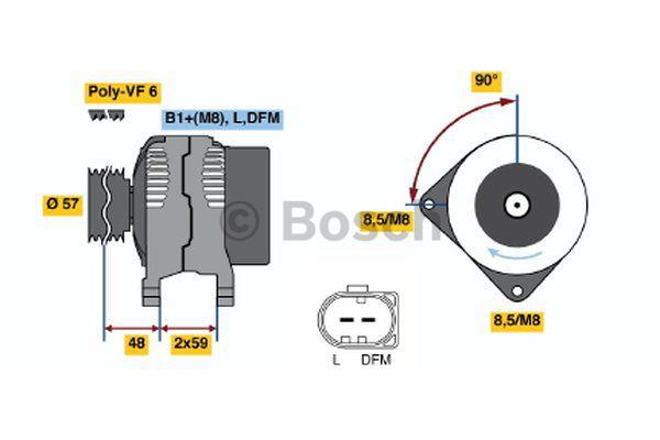 Generator Bosch 0 986 045 360
