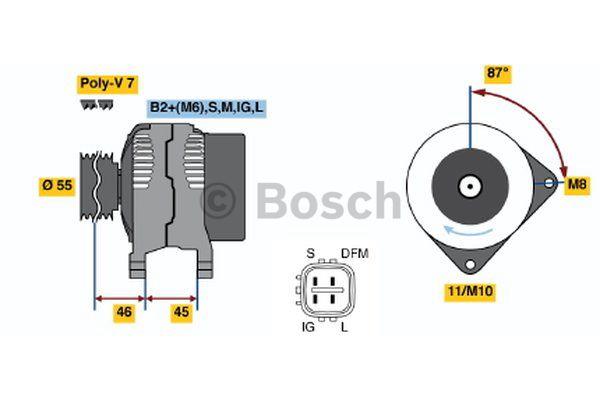 Alternator Bosch 0 986 046 120