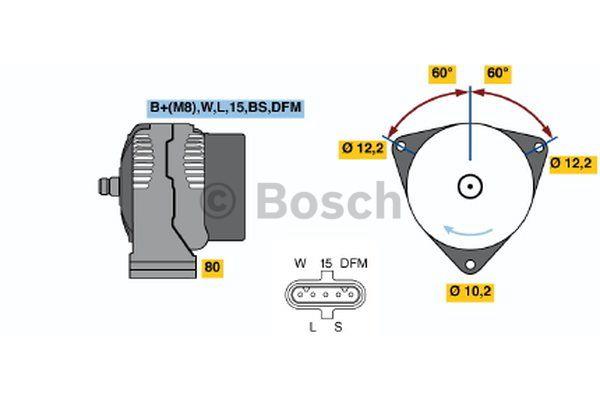 Генератор Bosch 0 986 046 560