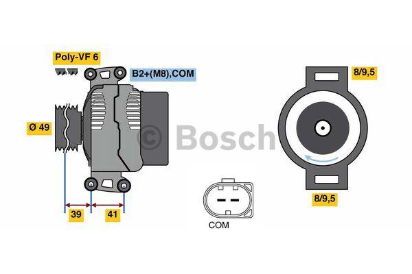 Alternator Bosch 0 986 048 350