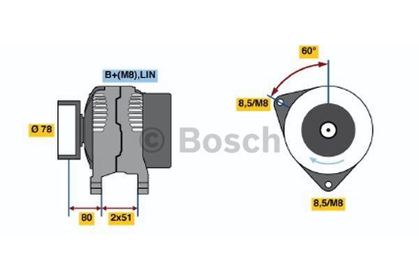 Alternator Bosch 0 986 048 380