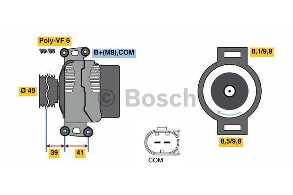 Alternator Bosch 0 986 048 820