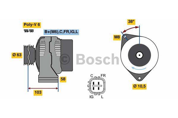 Купить Bosch 0 986 080 240 по низкой цене в Польше!