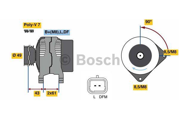 Alternator Bosch 0 986 080 270