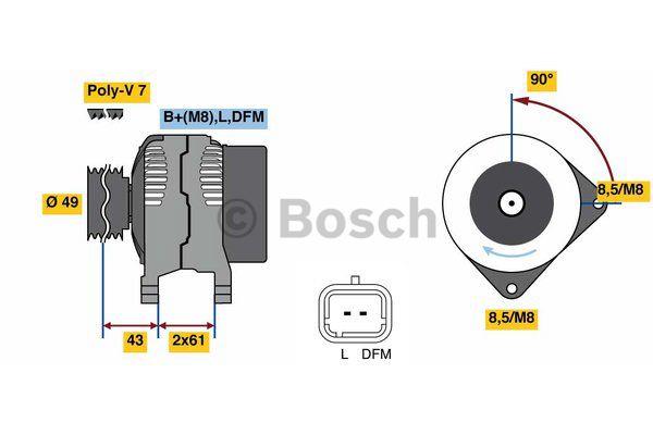 Alternator Bosch 0 986 080 330