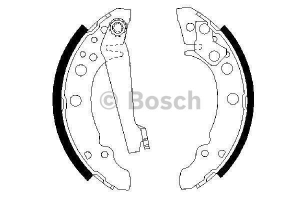 Bosch Szczęki hamulcowe, zestaw – cena 78 PLN