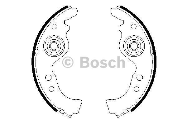 Колодки тормозные барабанные, комплект Bosch 0 986 487 030