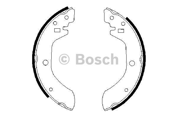Bosch 0 986 487 164 Brake shoe set 0986487164: Buy near me in Poland at 2407.PL - Good price!