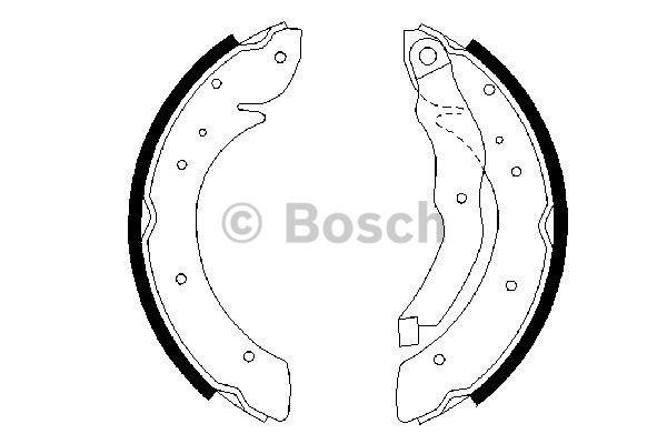 Bosch Brake shoe set – price 122 PLN
