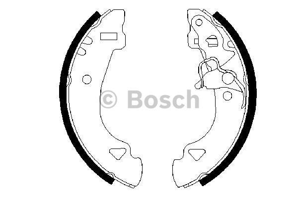Szczęki hamulcowe, zestaw Bosch 0 986 487 331