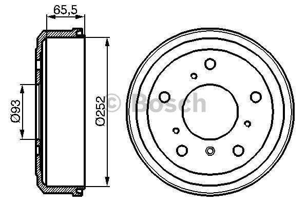 Bosch 0 986 477 034 Brake drum 0986477034: Buy near me at 2407.PL in Poland at an Affordable price!