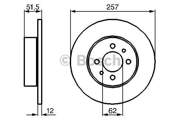 Bosch 0 986 478 066 Niewentylowana przednia tarcza hamulcowa 0986478066: Dobra cena w Polsce na 2407.PL - Kup Teraz!